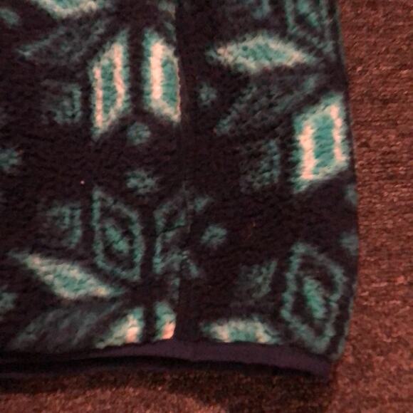 Lands' End Black and Green Teddy Jacket - Picture 6 of 7